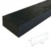 Composite Decking Joists 50 x 100mm - 3m Length WPC Composite Frame Subframe Plastic Lumber Joist Support Frame - Black